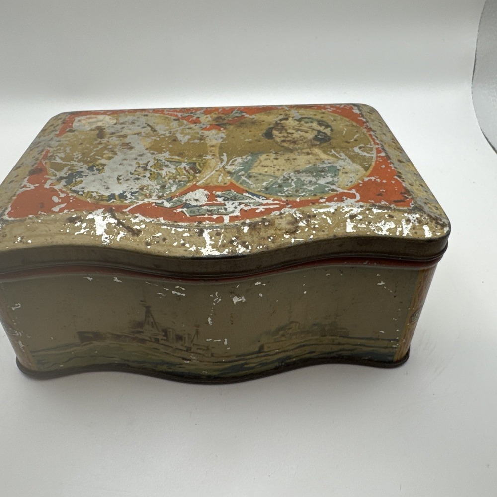 Vintage 1937 Coronation Of George VI & Elizabeth Biscuit Tin, Peek Frean & Co